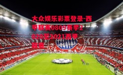 大众娱乐彩票登录-西甲联赛0809赛季2020至2021西甲联赛